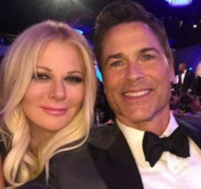 Sheryl Berkoff with her husband Rob Lowe.